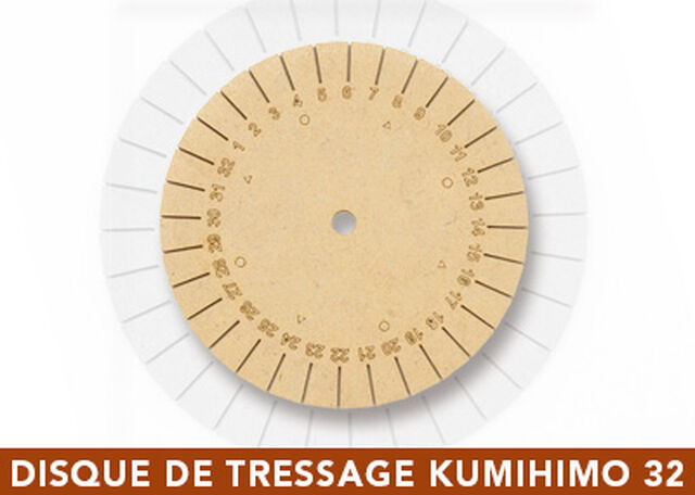 disque de tressage kumihimo 32 bandeau